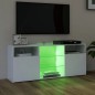 vidaXL Mueble para TV con luces LED blanco 120x30x50 cm