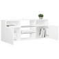 vidaXL Mueble para TV con luces LED blanco 120x30x50 cm