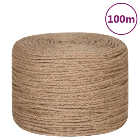 vidaXL Cuerda de yute 100 m de longitud y 8 mm de grosor