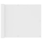 vidaXL Toldo para balcón tela oxford blanco 75x600 cm vidaXL Toldo para balcón tela oxford blanco 75x600 cm