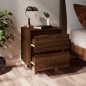 vidaXL Mesitas de noche 2 uds con patas madera marrón roble 40x35x50cm vidaXL Mesitas de noche 2 uds con patas madera marrón roble 40x35x50cm