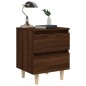 vidaXL Mesitas de noche 2 uds con patas madera marrón roble 40x35x50cm vidaXL Mesitas de noche 2 uds con patas madera marrón roble 40x35x50cm