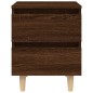 vidaXL Mesitas de noche 2 uds con patas madera marrón roble 40x35x50cm vidaXL Mesitas de noche 2 uds con patas madera marrón roble 40x35x50cm