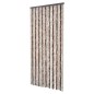 vidaXL Cortina mosquitera beige y marrón claro chenilla 90x220 cm vidaXL Cortina mosquitera beige y marrón claro chenilla 90x220 cm