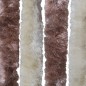 vidaXL Cortina mosquitera beige y marrón claro chenilla 90x220 cm vidaXL Cortina mosquitera beige y marrón claro chenilla 90x220 cm