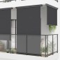 vidaXL Toldo lateral de balcón negro 175x250 cm vidaXL Toldo lateral de balcón negro 175x250 cm