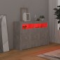 vidaXL Aparador con luces LED gris hormigón 115,5x30x75 cm vidaXL Aparador con luces LED gris hormigón 115,5x30x75 cm
