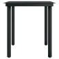 vidaXL Juego de comedor de jardín 5 piezas gris y negro vidaXL Juego de comedor de jardín 5 piezas gris y negro