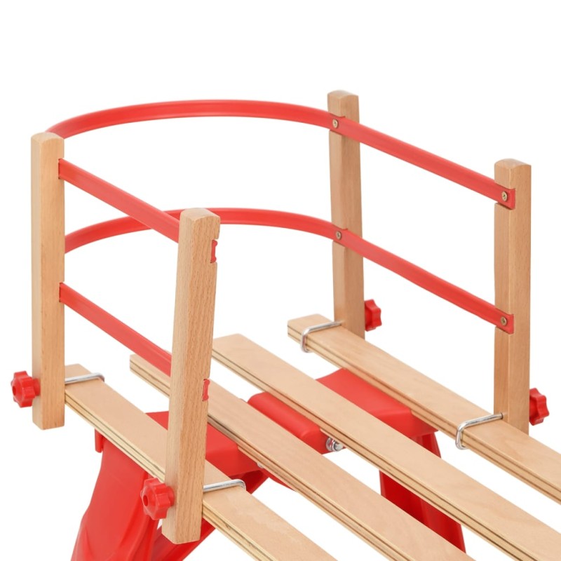 vidaXL Respaldo para trineo madera contrachapada rojo vidaXL Respaldo para trineo madera contrachapada rojo