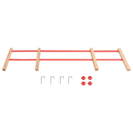 vidaXL Respaldo para trineo madera contrachapada rojo