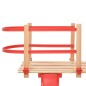 vidaXL Respaldo para trineo madera contrachapada rojo vidaXL Respaldo para trineo madera contrachapada rojo