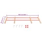 vidaXL Respaldo para trineo madera contrachapada rojo vidaXL Respaldo para trineo madera contrachapada rojo