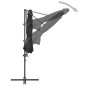 vidaXL Sombrilla voladiza con poste de acero gris antracita 300 cm vidaXL Sombrilla voladiza con poste de acero gris antracita 300 cm
