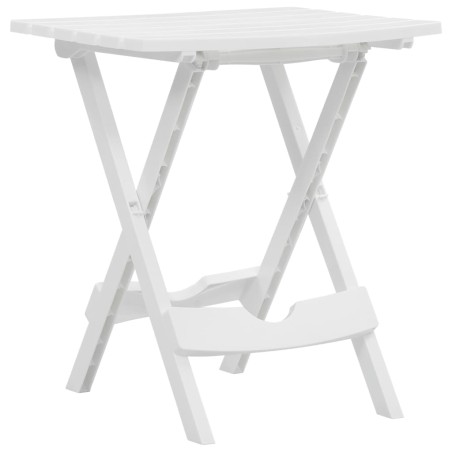 vidaXL Mesa de jardín plegable blanco 45,5x38,5x50 cm