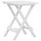 vidaXL Mesa de jardín plegable blanco 45,5x38,5x50 cm vidaXL Mesa de jardín plegable blanco 45,5x38,5x50 cm