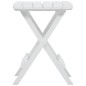 vidaXL Mesa de jardín plegable blanco 45,5x38,5x50 cm vidaXL Mesa de jardín plegable blanco 45,5x38,5x50 cm