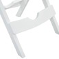 vidaXL Mesa de jardín plegable blanco 45,5x38,5x50 cm vidaXL Mesa de jardín plegable blanco 45,5x38,5x50 cm