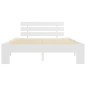 vidaXL Estructura de cama de madera maciza de pino blanco 140x200 cm