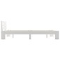 vidaXL Estructura de cama de madera maciza de pino blanco 140x200 cm