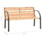 vidaXL Banco de jardín para niños de madera de abeto chino 81 cm vidaXL Banco de jardín para niños de madera de abeto chino 81 cm
