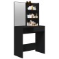 vidaXL Tocador con espejo negro 74,5x40x141 cm vidaXL Tocador con espejo negro 74,5x40x141 cm