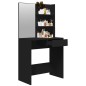 vidaXL Tocador con espejo negro 74,5x40x141 cm vidaXL Tocador con espejo negro 74,5x40x141 cm