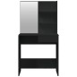 vidaXL Tocador con espejo negro 74,5x40x141 cm vidaXL Tocador con espejo negro 74,5x40x141 cm