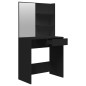 vidaXL Tocador con espejo negro 74,5x40x141 cm vidaXL Tocador con espejo negro 74,5x40x141 cm