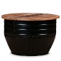 vidaXL Mesa de centro de madera maciza reciclada negra forma de barril vidaXL Mesa de centro de madera maciza reciclada negra forma de barril