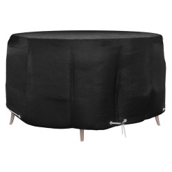 vidaXL Funda para muebles de jardín 10 ojales redonda Ø230x90 cm