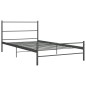 vidaXL Estructura de cama de metal gris 90x200 cm vidaXL Estructura de cama de metal gris 90x200 cm