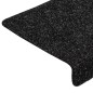 vidaXL Alfombrilla de escaleras 15 uds tela punzonada negro 65x21x4 cm vidaXL Alfombrilla de escaleras 15 uds tela punzonada negro 65x21x4 cm