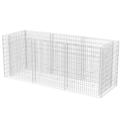 vidaXL Arriate de gaviones de acero 270x90x100 cm