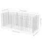 vidaXL Arriate de gaviones de acero 270x90x100 cm vidaXL Arriate de gaviones de acero 270x90x100 cm