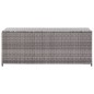 vidaXL Caja de almacenaje de jardín ratán sintético gris 150x50x60 cm vidaXL Caja de almacenaje de jardín ratán sintético gris 150x50x60 cm