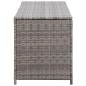 vidaXL Caja de almacenaje de jardín ratán sintético gris 150x50x60 cm vidaXL Caja de almacenaje de jardín ratán sintético gris 150x50x60 cm