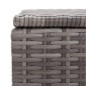 vidaXL Caja de almacenaje de jardín ratán sintético gris 150x50x60 cm vidaXL Caja de almacenaje de jardín ratán sintético gris 150x50x60 cm