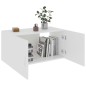 vidaXL Armario de pared madera contrachapada blanco 80x39x40 cm vidaXL Armario de pared madera contrachapada blanco 80x39x40 cm