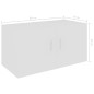 vidaXL Armario de pared madera contrachapada blanco 80x39x40 cm vidaXL Armario de pared madera contrachapada blanco 80x39x40 cm