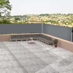 vidaXL Toldo lateral retráctil antracita 117x1200 cm