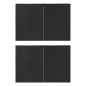 vidaXL Paredes para carpas de fiesta con cremallera 2 uds PE antracita vidaXL Paredes para carpas de fiesta con cremallera 2 uds PE antracita