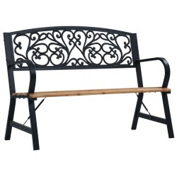 vidaXL Banco de jardín madera 120 cm