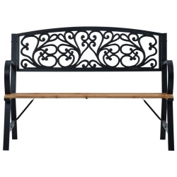 vidaXL Banco de jardín madera 120 cm