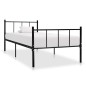 vidaXL Estructura de cama de metal negro 90x200 cm vidaXL Estructura de cama de metal negro 90x200 cm