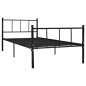 vidaXL Estructura de cama de metal negro 90x200 cm vidaXL Estructura de cama de metal negro 90x200 cm
