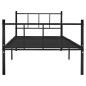 vidaXL Estructura de cama de metal negro 90x200 cm vidaXL Estructura de cama de metal negro 90x200 cm