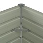 vidaXL Jardinera elevada acero galvanizado gris antracita 100x100x77cm vidaXL Jardinera elevada acero galvanizado gris antracita 100x100x77cm