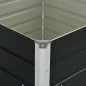 vidaXL Jardinera elevada acero galvanizado gris antracita 100x100x77cm vidaXL Jardinera elevada acero galvanizado gris antracita 100x100x77cm