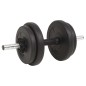 vidaXL Juego de pesas 30 kg barra y mancuernas vidaXL Juego de pesas 30 kg barra y mancuernas