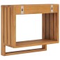 vidaXL Toallero de pared de teca maciza 35x20x35 cm vidaXL Toallero de pared de teca maciza 35x20x35 cm
